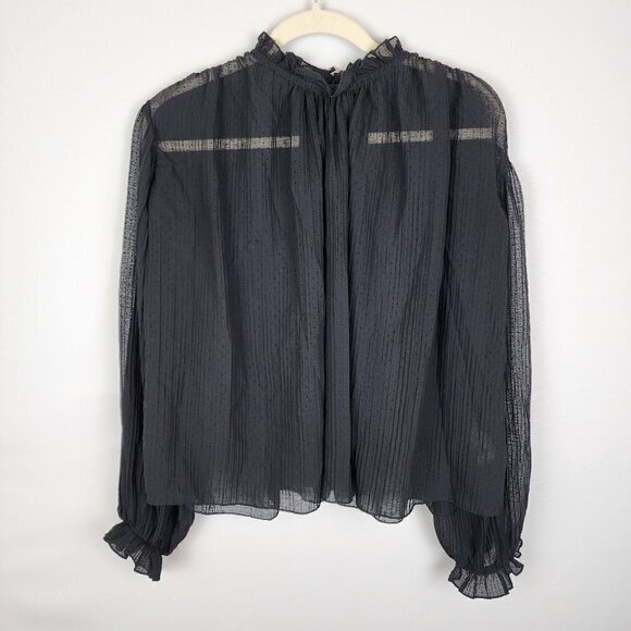 Topshop Sheer Flowy Top 2 - Picture 1 of 3